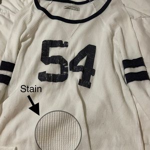 Abercrombie lightweight long sleeve waffle-knit crewneck